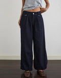 Balloon Trouser in Chambray Indigo