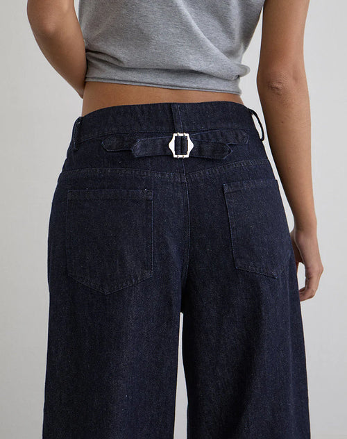 Balloon Trouser in Chambray Indigo